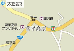 太郎館周辺MAP　地図